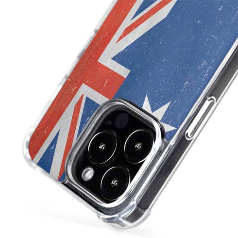 Australia Flag Distressed iPhone 15 Pro Max MagSafe Case